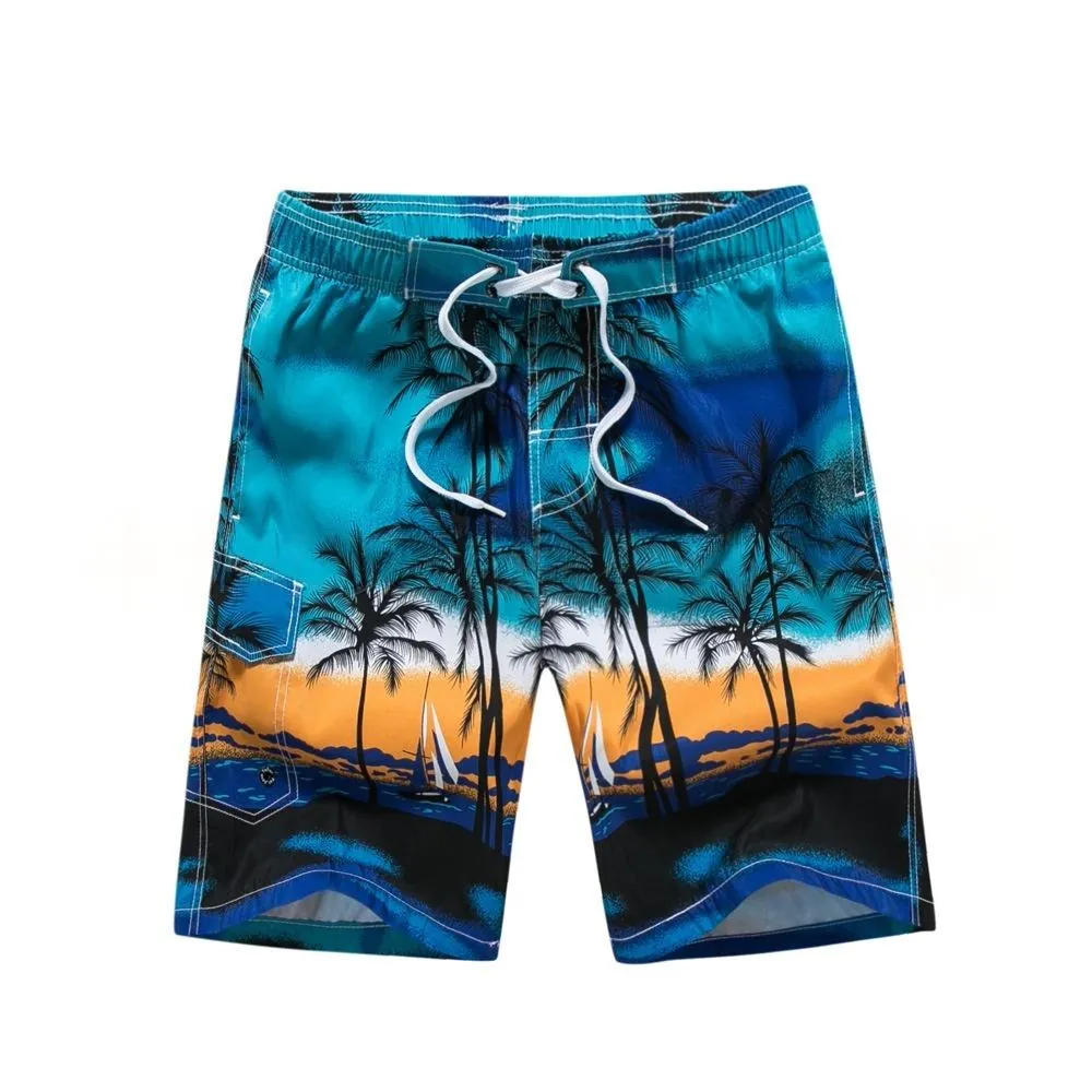 Men's Palm Tree Board Shorts