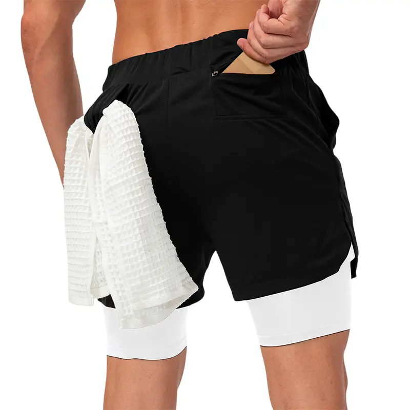 EWO gym shorts factory production line -- Custom 2-in-1 Gym & Running Shorts Manufacturer