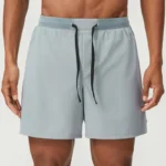 athletic shorts manufacturer light gray athletic shorts with black drawstring