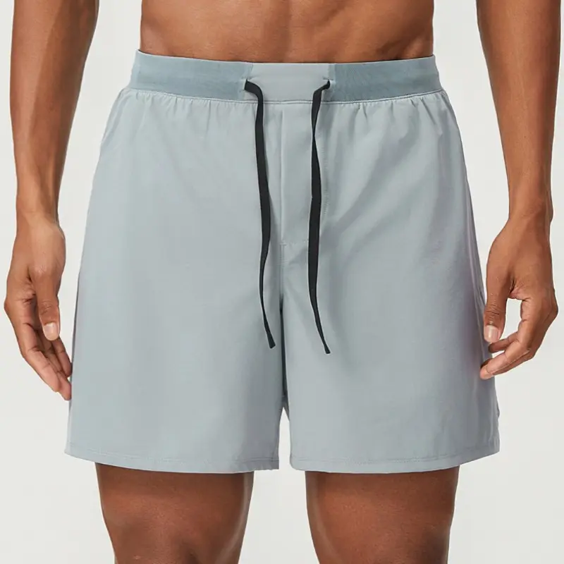 athletic shorts manufacturer light gray athletic shorts with black drawstring