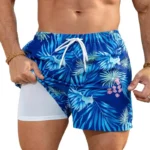 Men’s Double-Layer Anti-Chafe Board Shorts