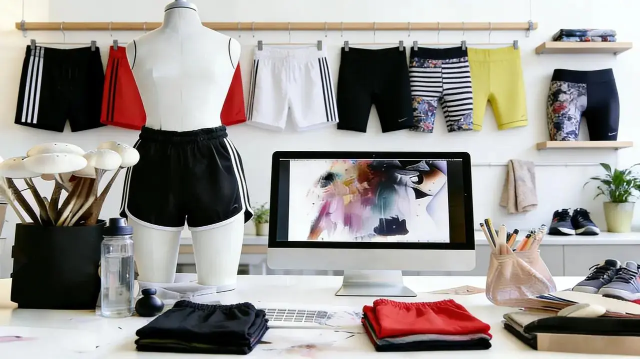 Athletic shorts manufacturing design studio