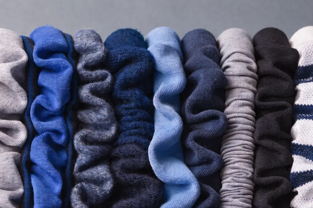 A close-up of different fabric swatches showing varying textures