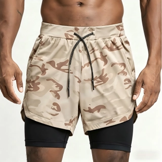 Compression liner detail Custom 2-in-1 Gym & Running Shorts Manufacturer EWO