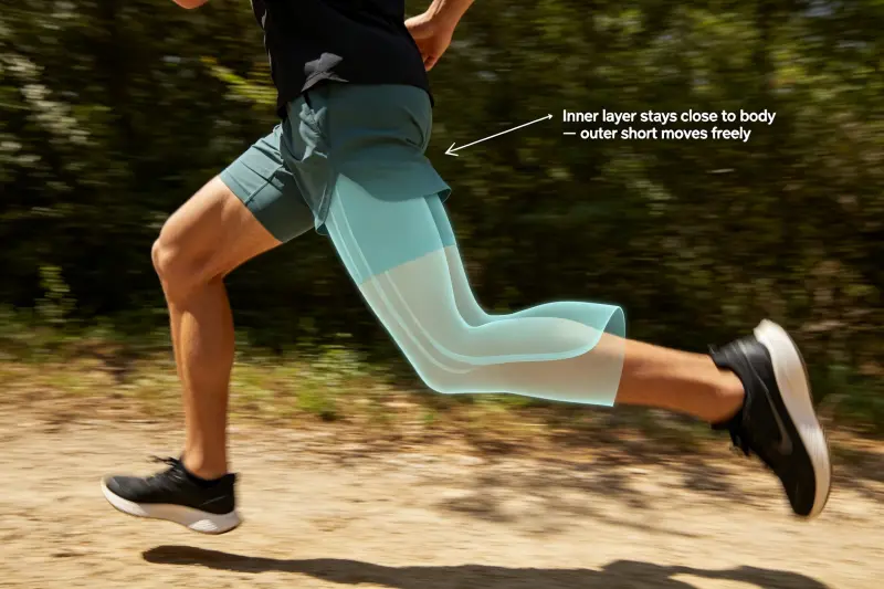 coverage under loose running shorts coverage under loose running shorts