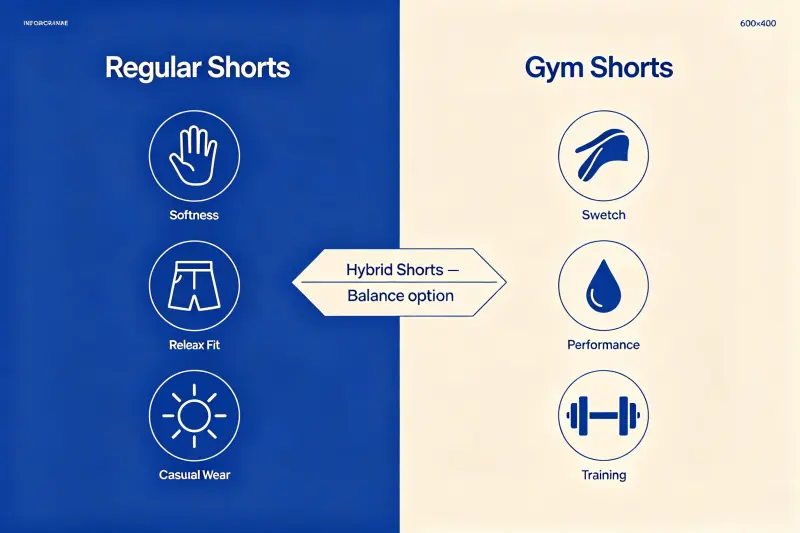 regular shorts vs gym shorts choice regular shorts vs gym shorts choice