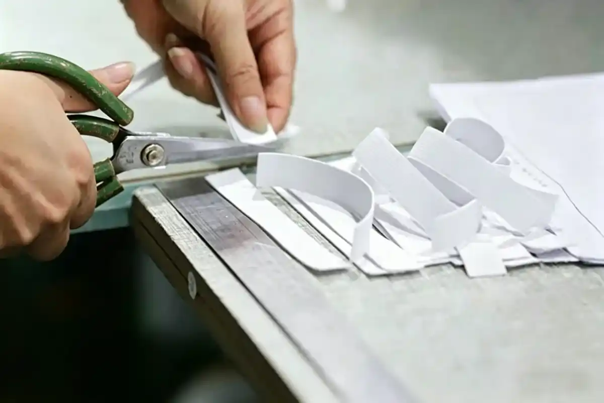 Cutting room for boxing shorts bulk production