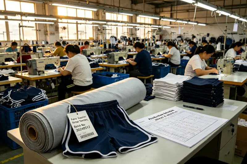 Vietnam Cambodia gym shorts manufacturing