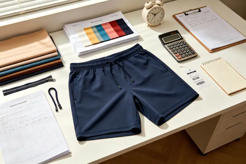 gym shorts labor cost vs total sourcing cost