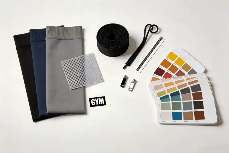 gym shorts fabric and trims