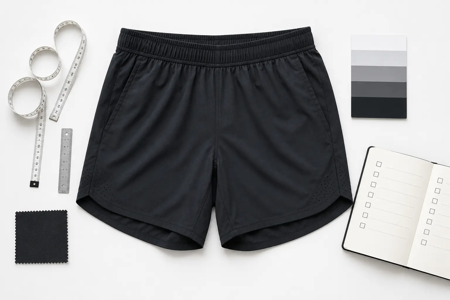 sports shorts sample revision process