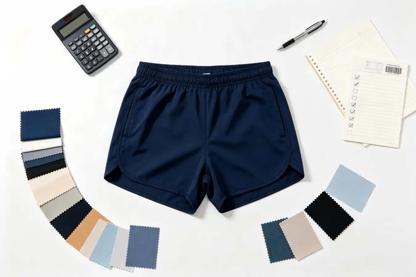 Custom gym shorts details that affect landed budget custom gym shorts fabric trims packaging landed budget