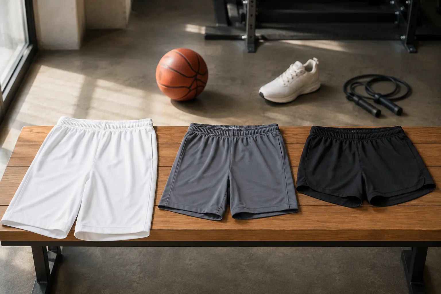 sports shorts fit and movement test