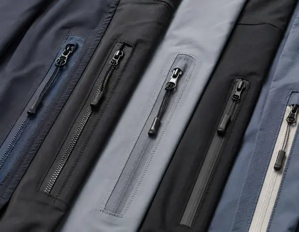 Pocket zipper options for custom athletic apparel