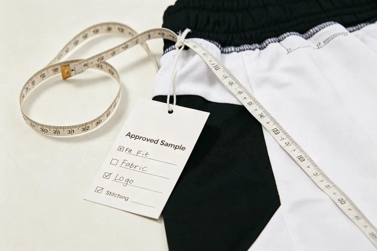 Gym Shorts Sample Approval Process gym shorts supply chain sample approval process