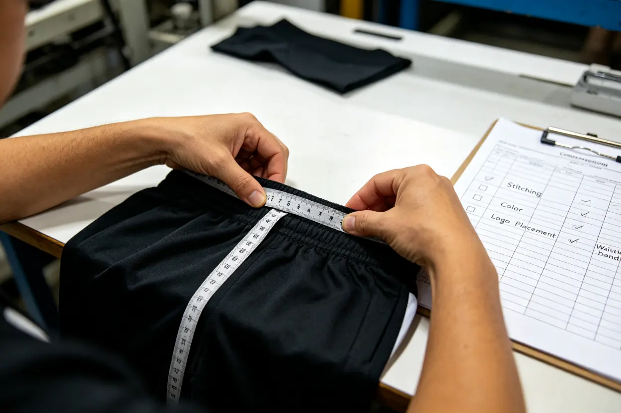 Gym Shorts Quality Control front loaded quality control for gym shorts supply chain