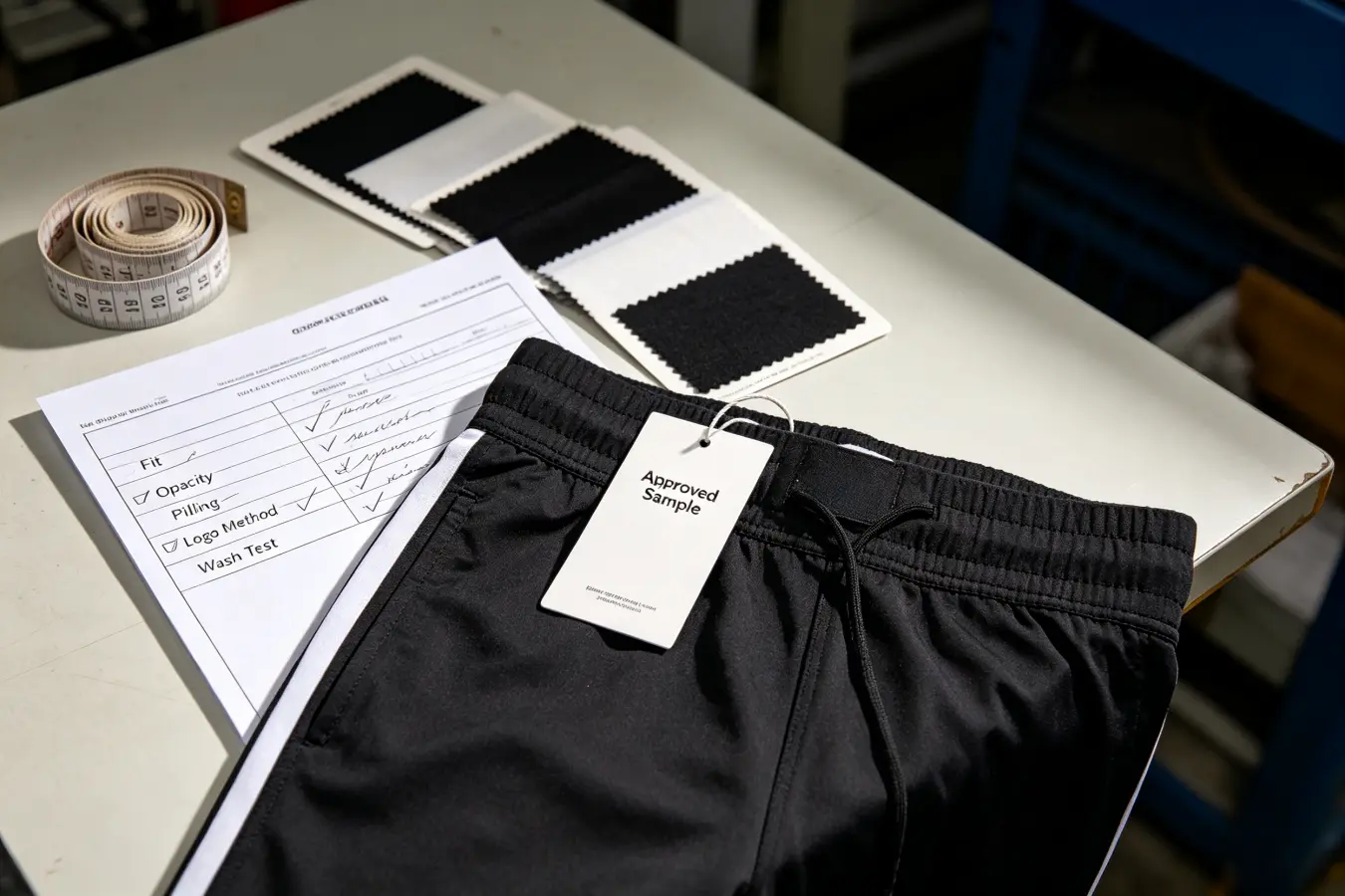 Fabrics for gym shorts sample approval checklist fabrics for gym shorts sample approval checklist