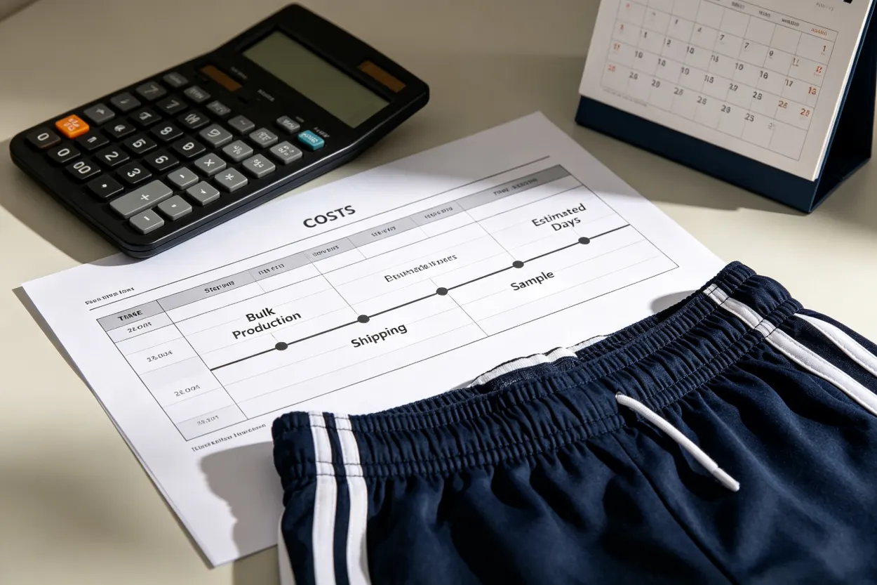 Gym Shorts Cost and Timeline Planning OEM vs ODM gym shorts manufacturing cost and timeline planning