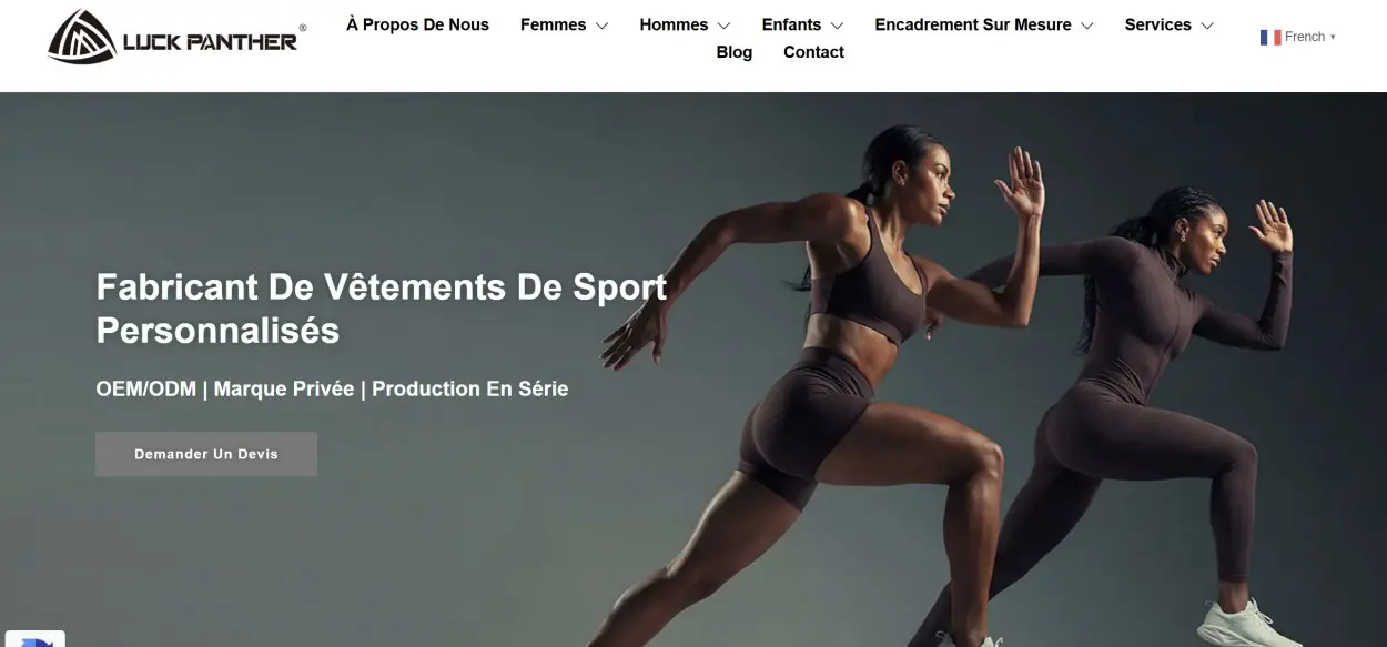 LuckPanther Custom Activewear Manufacturer