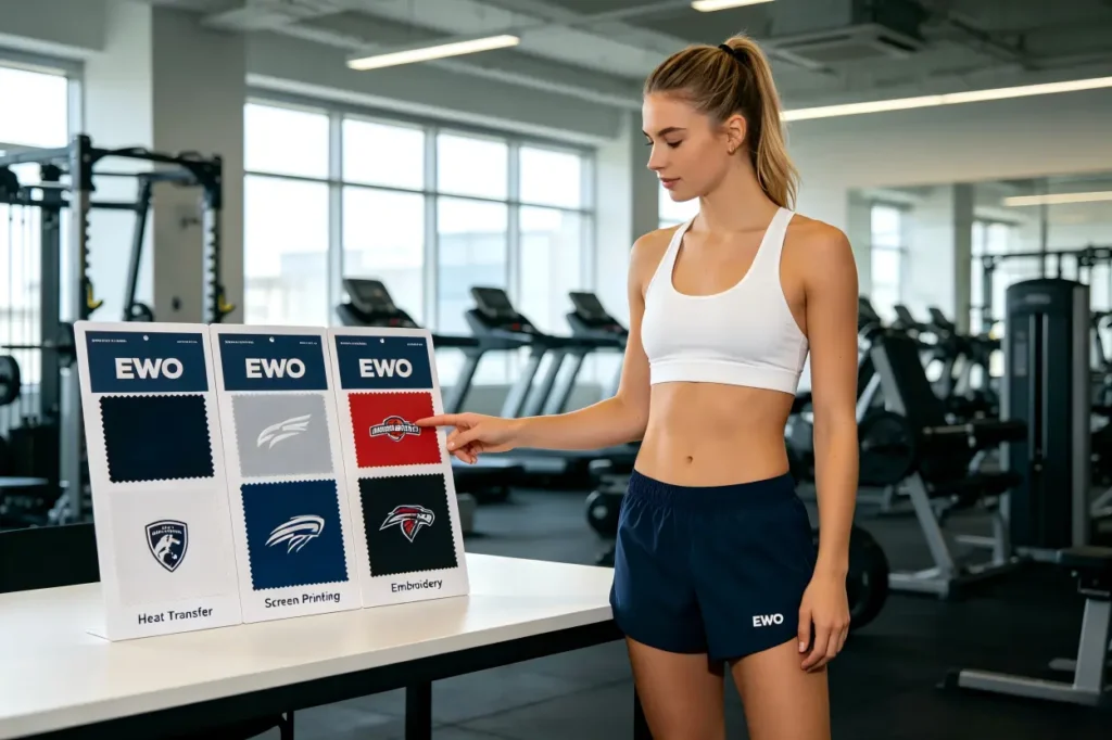 Best Logo Methods for Custom Gym Shorts: Printing, Embroidery and Heat Transfer
