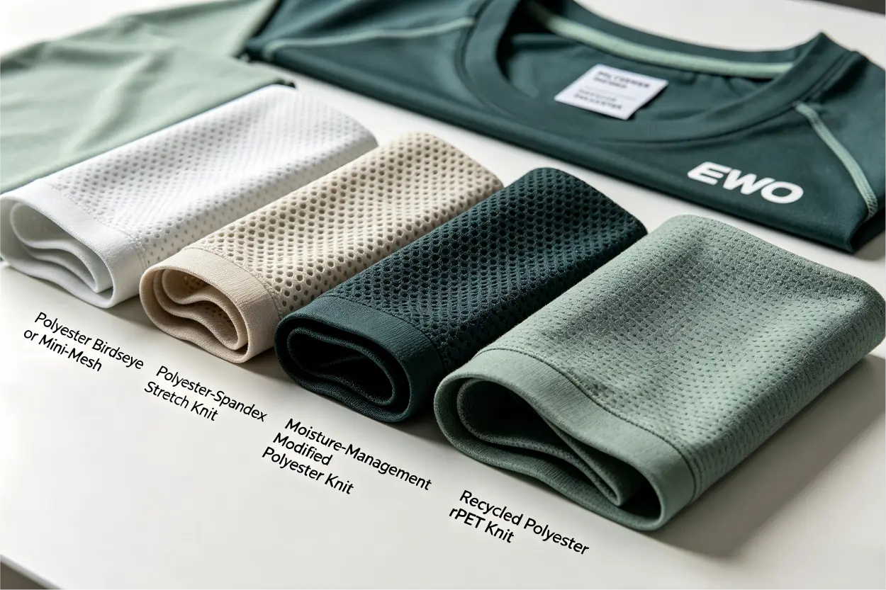 Comparison of breathable sports T-shirt fabric options breathable sports T-shirt fabrics comparison for activewear production