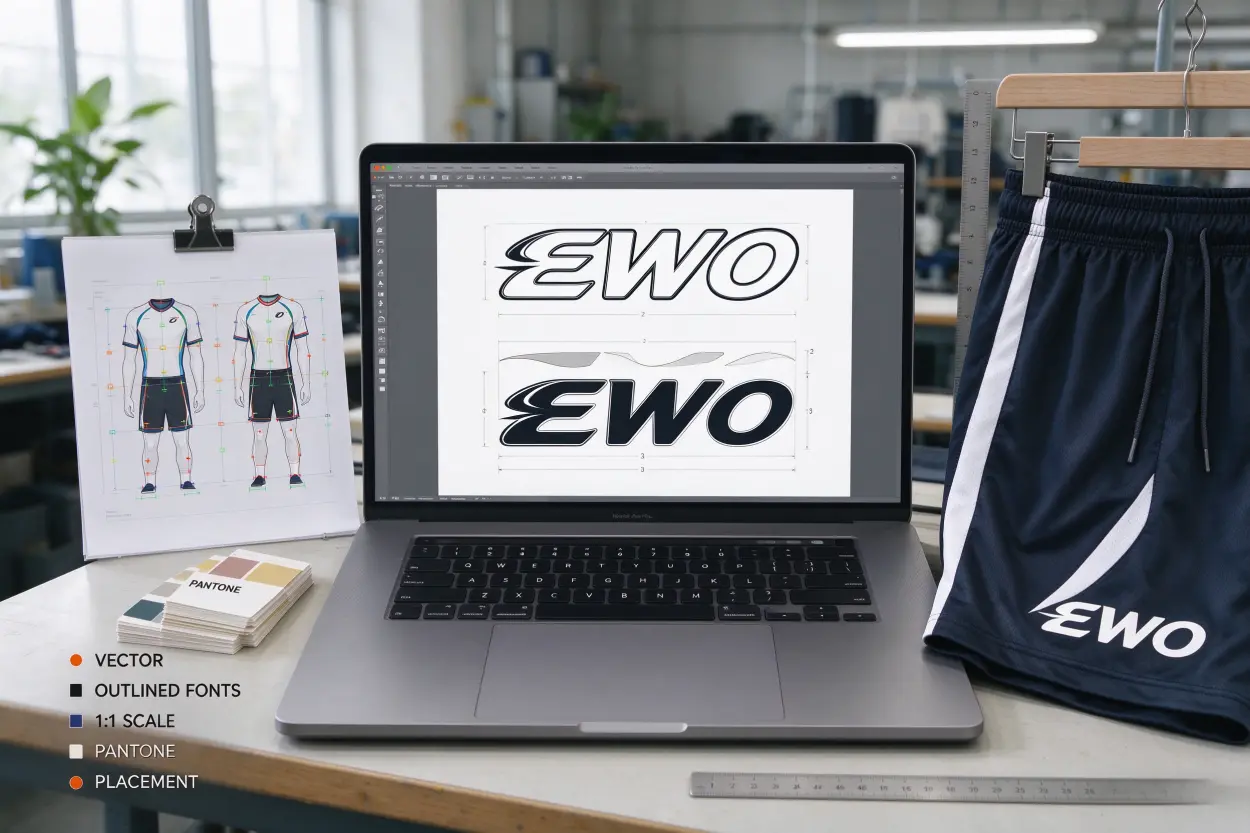 process choice for artwork files for custom sportswear logos